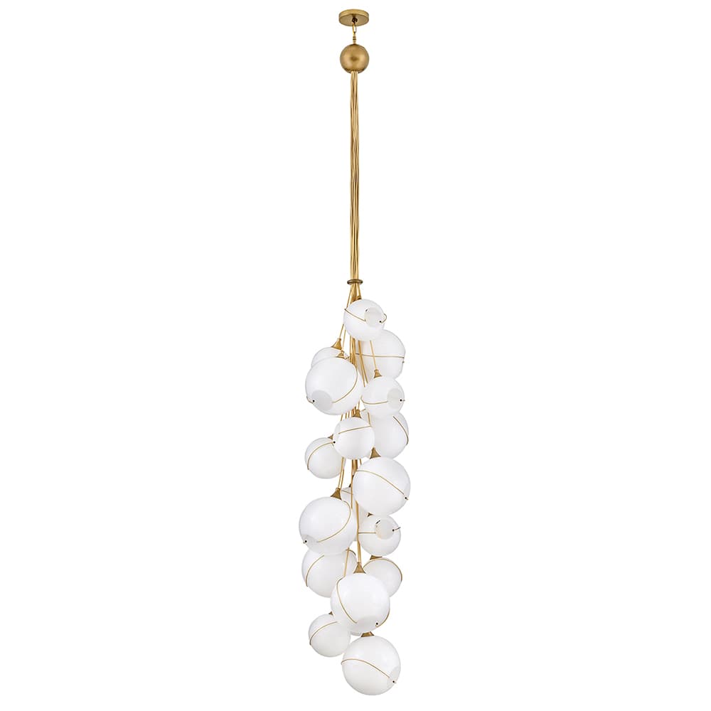 Skye 18 Light 39" Wide Multi Light Pendant with Glass Shades