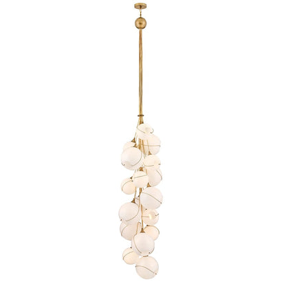 Skye 18 Light 39" Wide Multi Light Pendant with Glass Shades