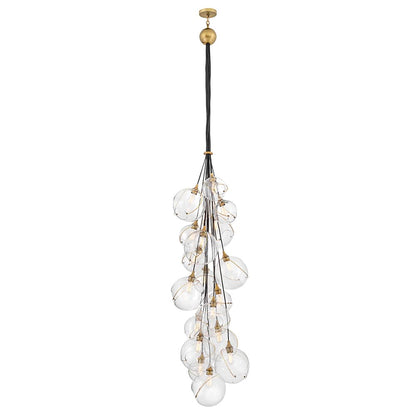 Skye 18 Light 39" Wide Multi Light Pendant with Glass Shades