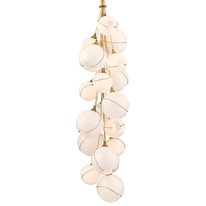 Skye 18 Light 39" Wide Multi Light Pendant with Glass Shades