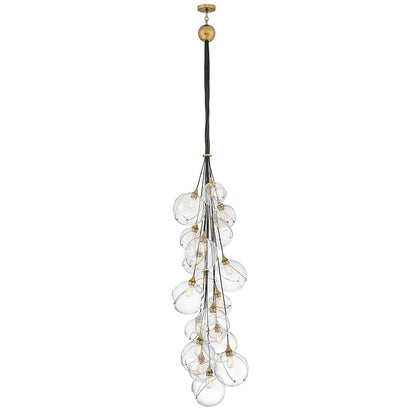 Skye 18 Light 39" Wide Multi Light Pendant with Glass Shades