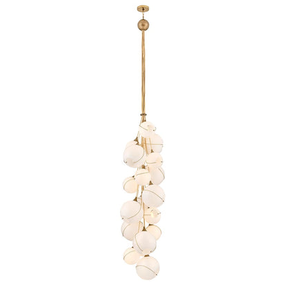 Skye 18 Light 39" Wide Multi Light Pendant with Glass Shades