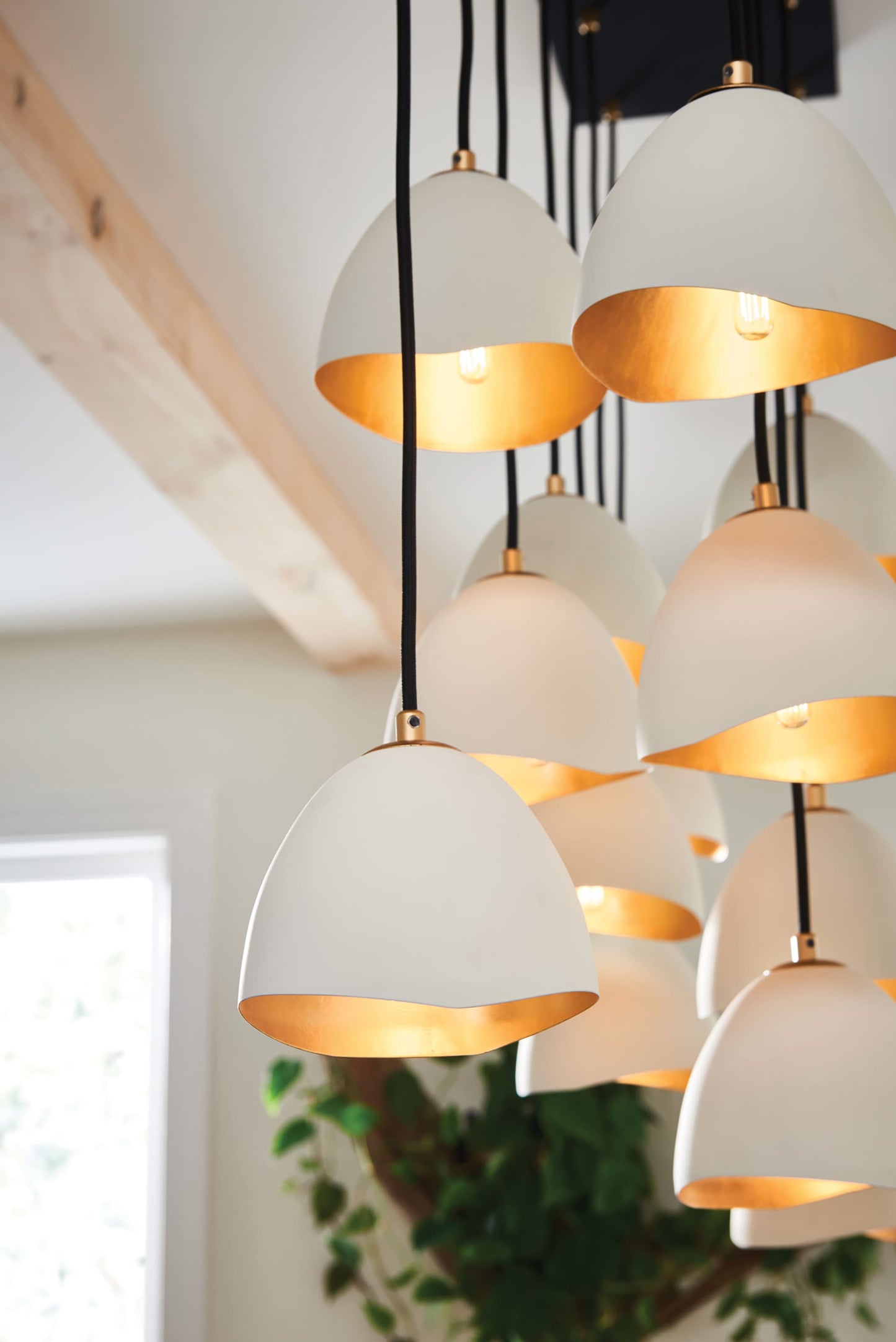 Nula 14 Light 49" Wide Lisa McDennon Mixed Metal Linear Multi Light Pendant