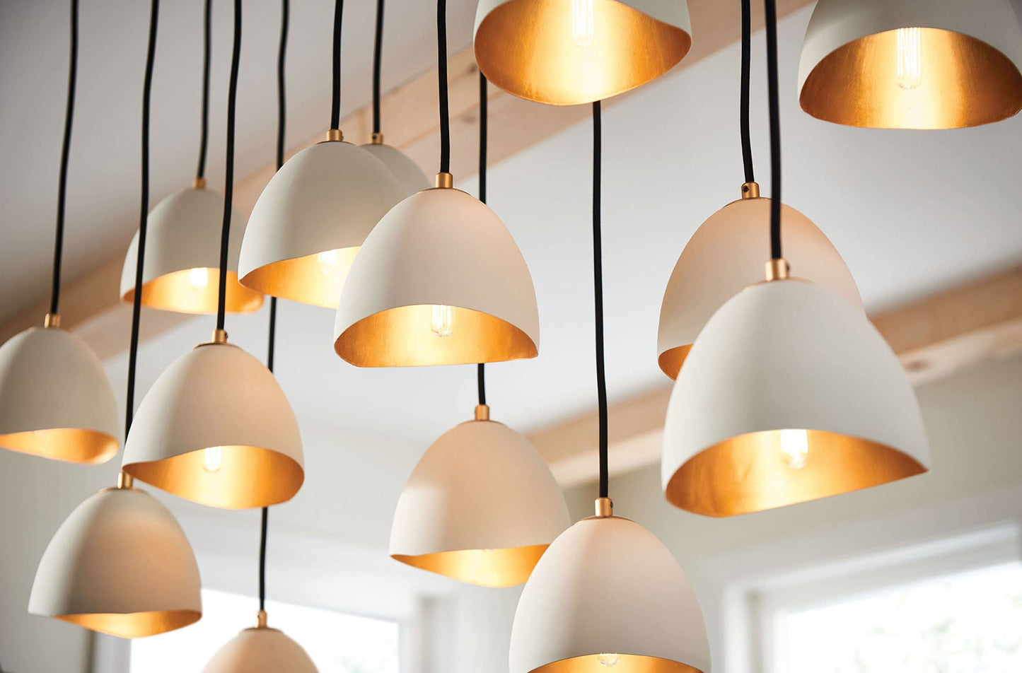 Nula 14 Light 49" Wide Lisa McDennon Mixed Metal Linear Multi Light Pendant