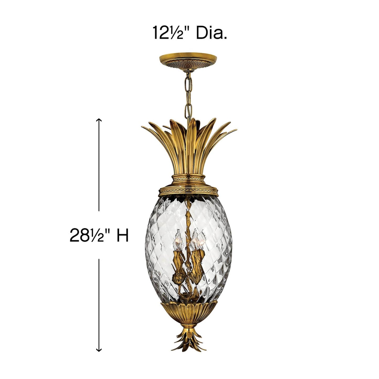 Plantation 4 Light 12.5" Wide Outdoor Full Sized Pendant
