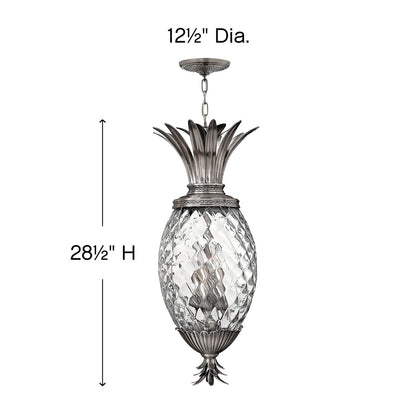 Plantation 4 Light 12.5" Wide Outdoor Full Sized Pendant