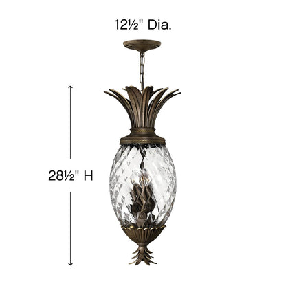Plantation 4 Light 12.5" Wide Outdoor Full Sized Pendant