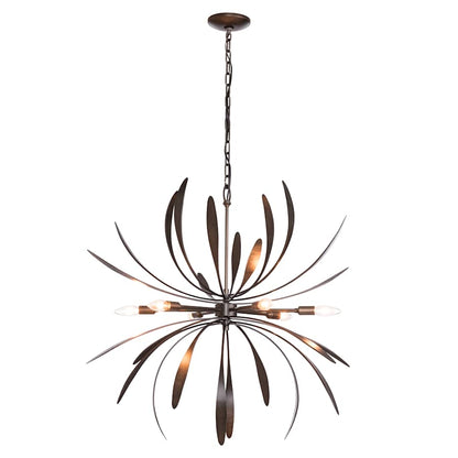 Hubbardton Forge Dahlia 6 Light 33" Wide Taper Candle Style Chandelier