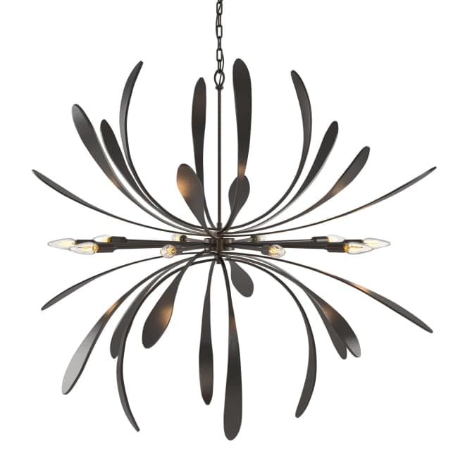 Dahlia 10 Light 49" Wide Abstract Sputnik Chandelier