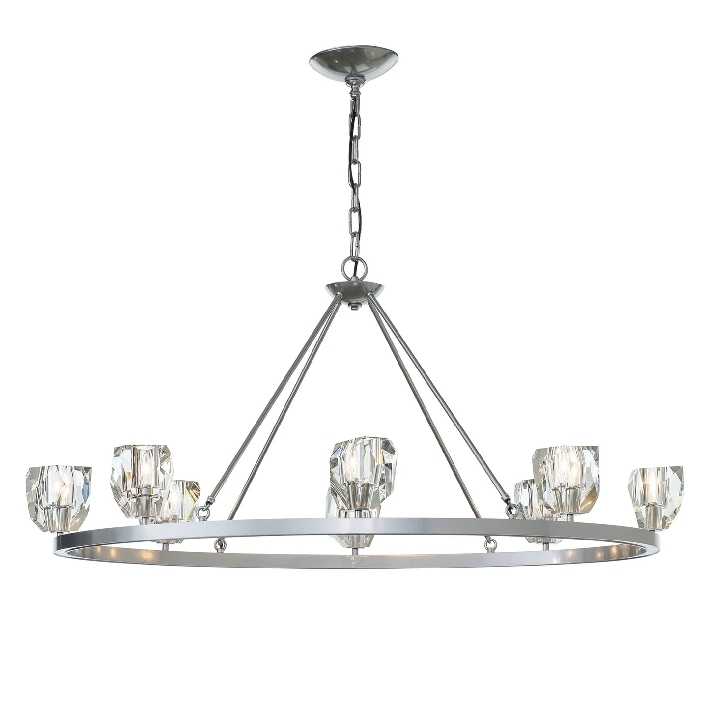 Gatsby 8 Light 45" Wide Crystal Ring Chandelier