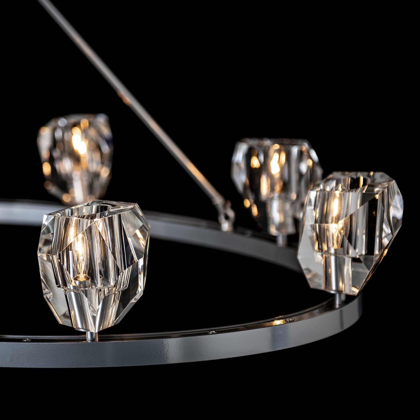 Gatsby 8 Light 45" Wide Crystal Ring Chandelier