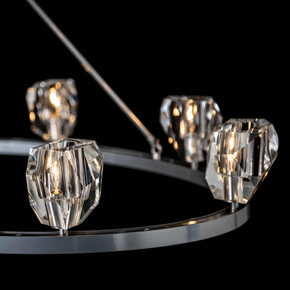 Gatsby 8 Light 45" Wide Crystal Ring Chandelier