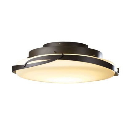 Flora 24" Wide LED Flush Mount Bowl Ceiling Fixture with Customizable Glass Shade