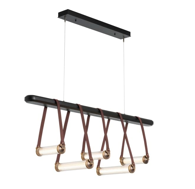 York 52" Wide LED Linear Chandelier