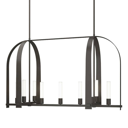 Hubbardton Forge Triomphe 9 Light 41" Wide Linear Pendant