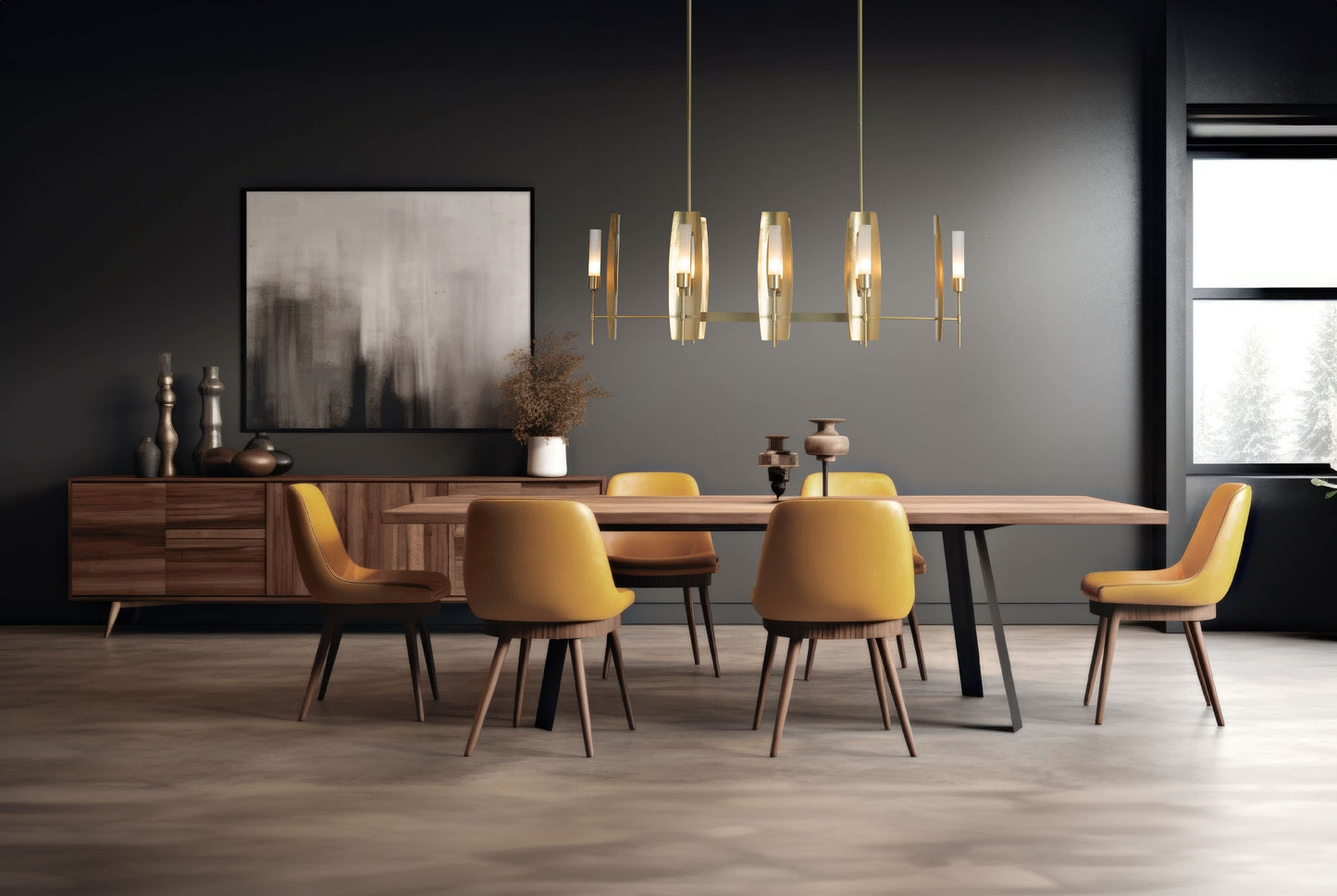 Passage 8 Light 52" Wide Taper Candle Linear Pendant
