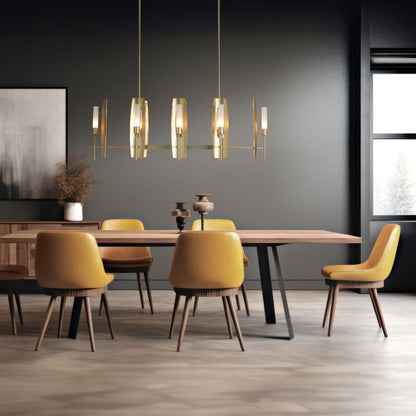 Passage 8 Light 52" Wide Taper Candle Linear Pendant