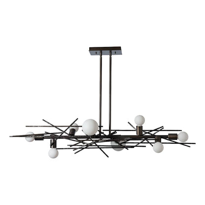 Hubbardton Forge Brindille 8 Light 54" Wide LED Abstract Linear Pendant