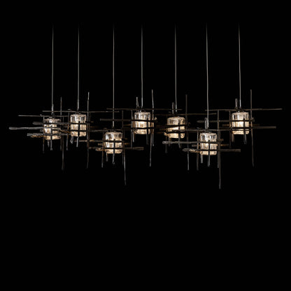 Tura 7 Light 54" Wide Abstract Linear Pendant