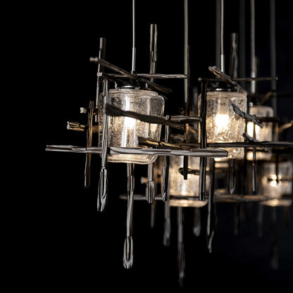 Tura 7 Light 54" Wide Abstract Linear Pendant