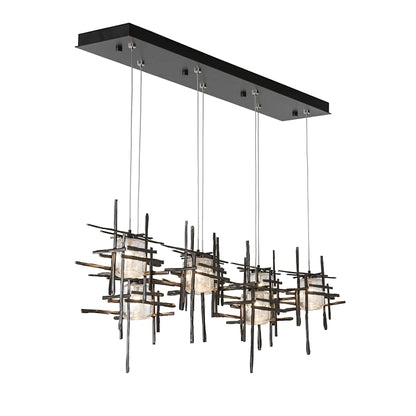 Hubbardton Forge Tura 7 Light 54" Wide Abstract Linear Pendant