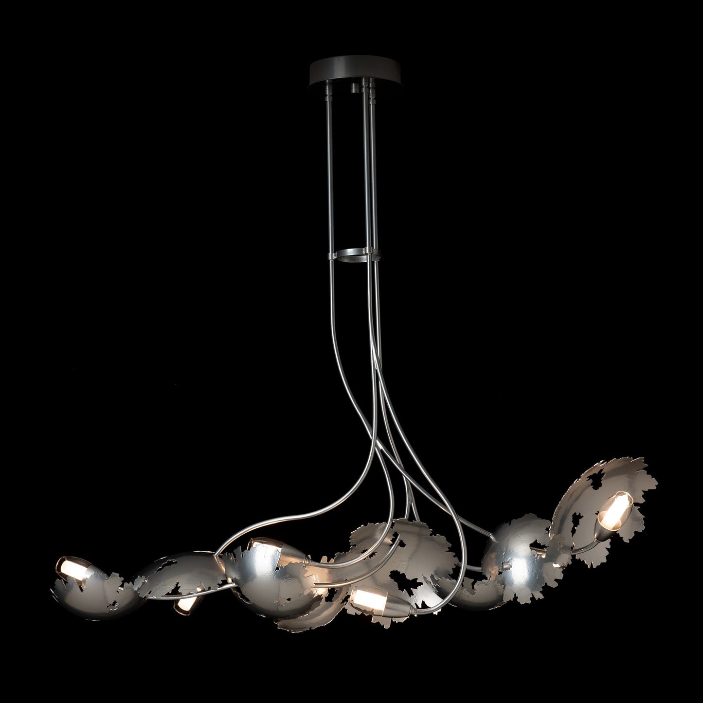 Pangea 6 Light 48" Wide Abstract Linear Pendant