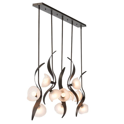 Hubbardton Forge Mika 10 Light 54" Wide Linear Pendant