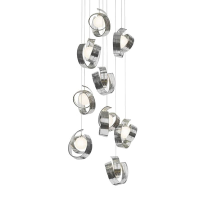 Hubbardton Forge Riza 9 Light 22" Wide Multi Light Pendant