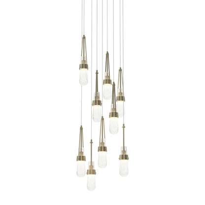 Hubbardton Forge Link 9 Light 21" Wide Multi Light Pendant