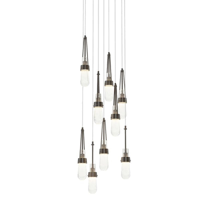 Hubbardton Forge Link 9 Light 21" Wide Multi Light Pendant