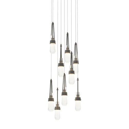 Hubbardton Forge Link 9 Light 21" Wide Multi Light Pendant