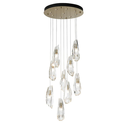 Hubbardton Forge Luma 9 Light 21" Wide Crystal Multi Light Pendant