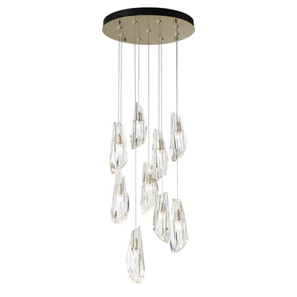 Hubbardton Forge Luma 9 Light 21" Wide Crystal Multi Light Pendant