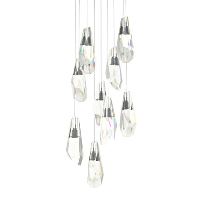 Hubbardton Forge Luma 9 Light 21" Wide Crystal Multi Light Pendant