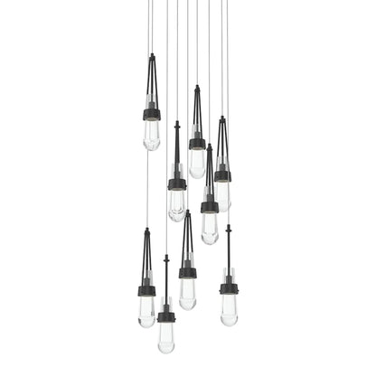 Hubbardton Forge Link 9 Light 21" Wide Multi Light Pendant
