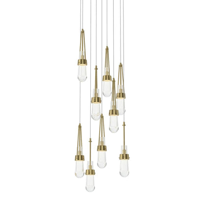 Hubbardton Forge Link 9 Light 21" Wide Multi Light Pendant