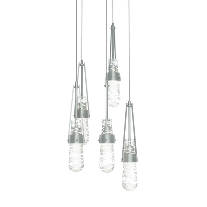 Hubbardton Forge Link 5 Light 13" Wide Multi Light Pendant
