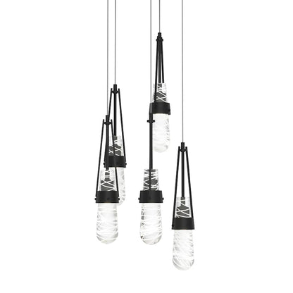Hubbardton Forge Link 5 Light 13" Wide Multi Light Pendant