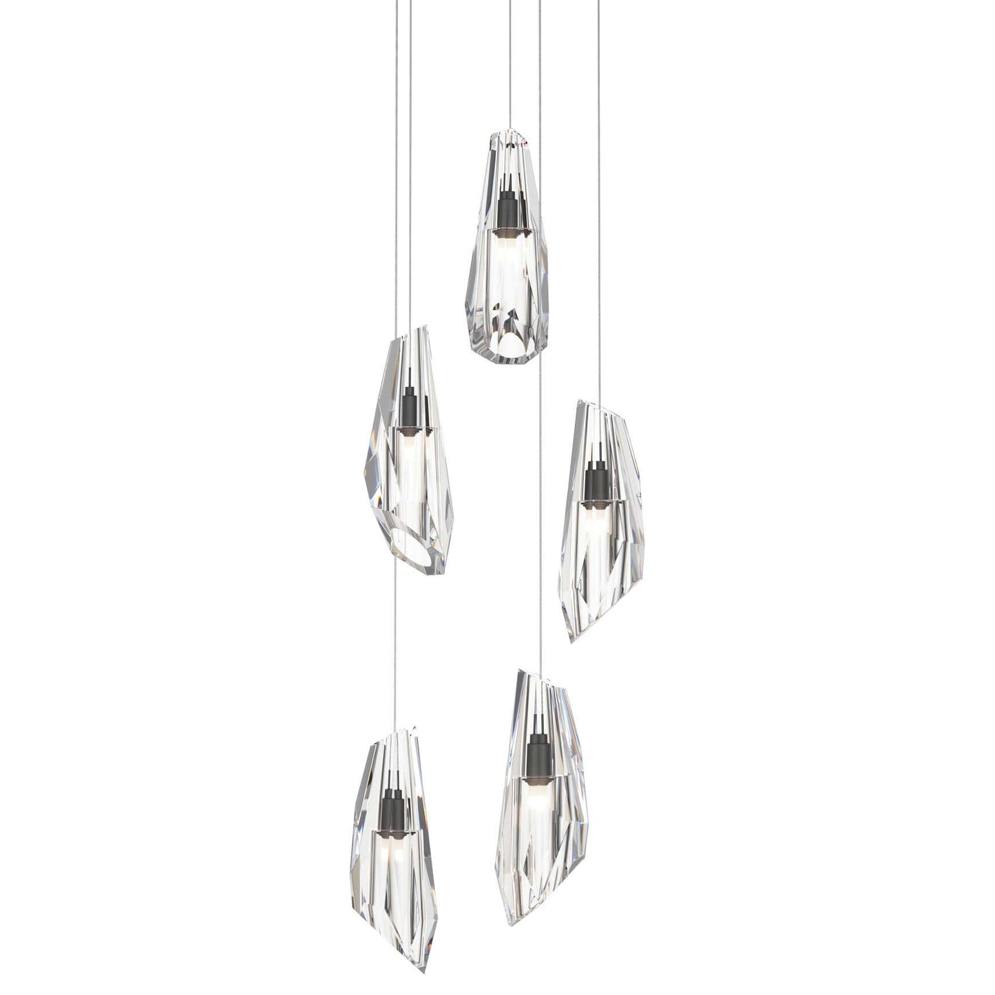 Luma 5 Light 15" Wide Crystal Multi Light Pendant