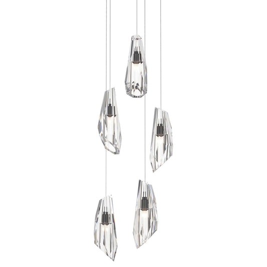 Luma 5 Light 15" Wide Crystal Multi Light Pendant
