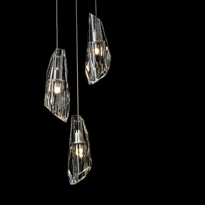 Hubbardton Forge Luma 5 Light 15" Wide Crystal Multi Light Pendant