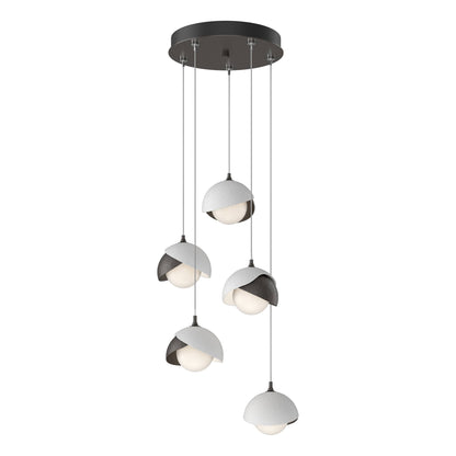 Brooklyn 5 Light 16" Wide Suspension Multi Light Pendant