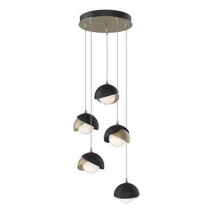 Brooklyn 5 Light 16" Wide Suspension Multi Light Pendant