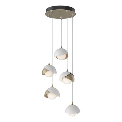 Brooklyn 5 Light 16" Wide Suspension Multi Light Pendant