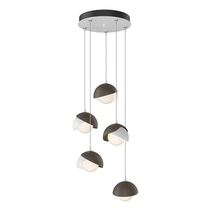 Brooklyn 5 Light 16" Wide Suspension Multi Light Pendant