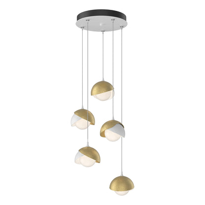 Brooklyn 5 Light 16" Wide Suspension Multi Light Pendant