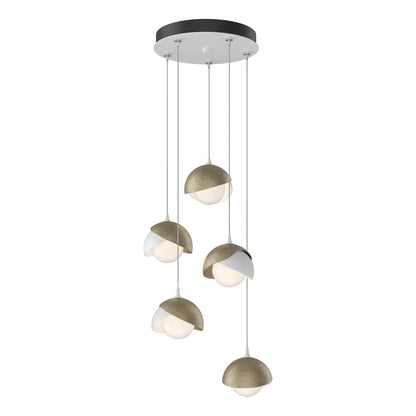Brooklyn 5 Light 16" Wide Suspension Multi Light Pendant