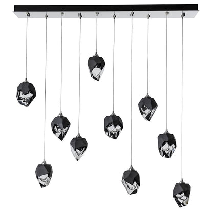 Hubbardton Forge Chrysalis 10 Light 45" Wide Linear Pendant