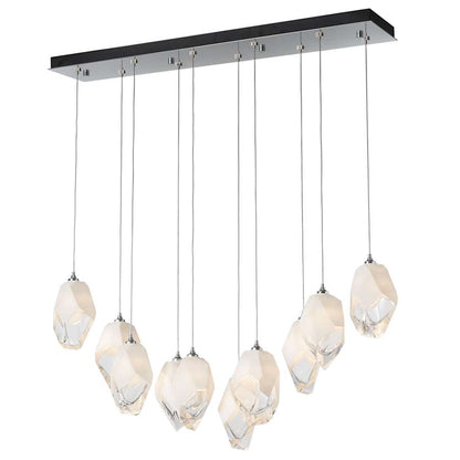 Hubbardton Forge Chrysalis 10 Light 45" Wide Linear Pendant