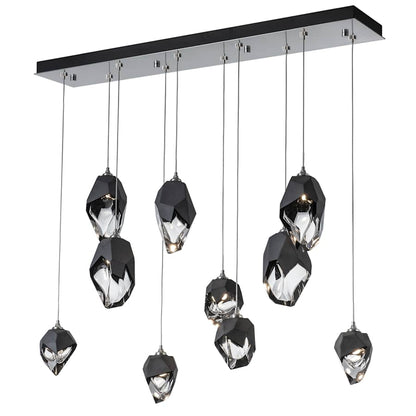 Hubbardton Forge Chrysalis 10 Light 45" Wide Linear Pendant